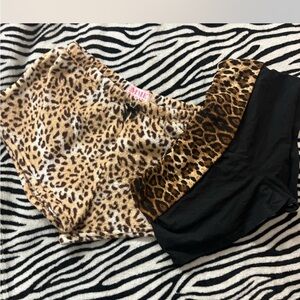 leopard print shorts